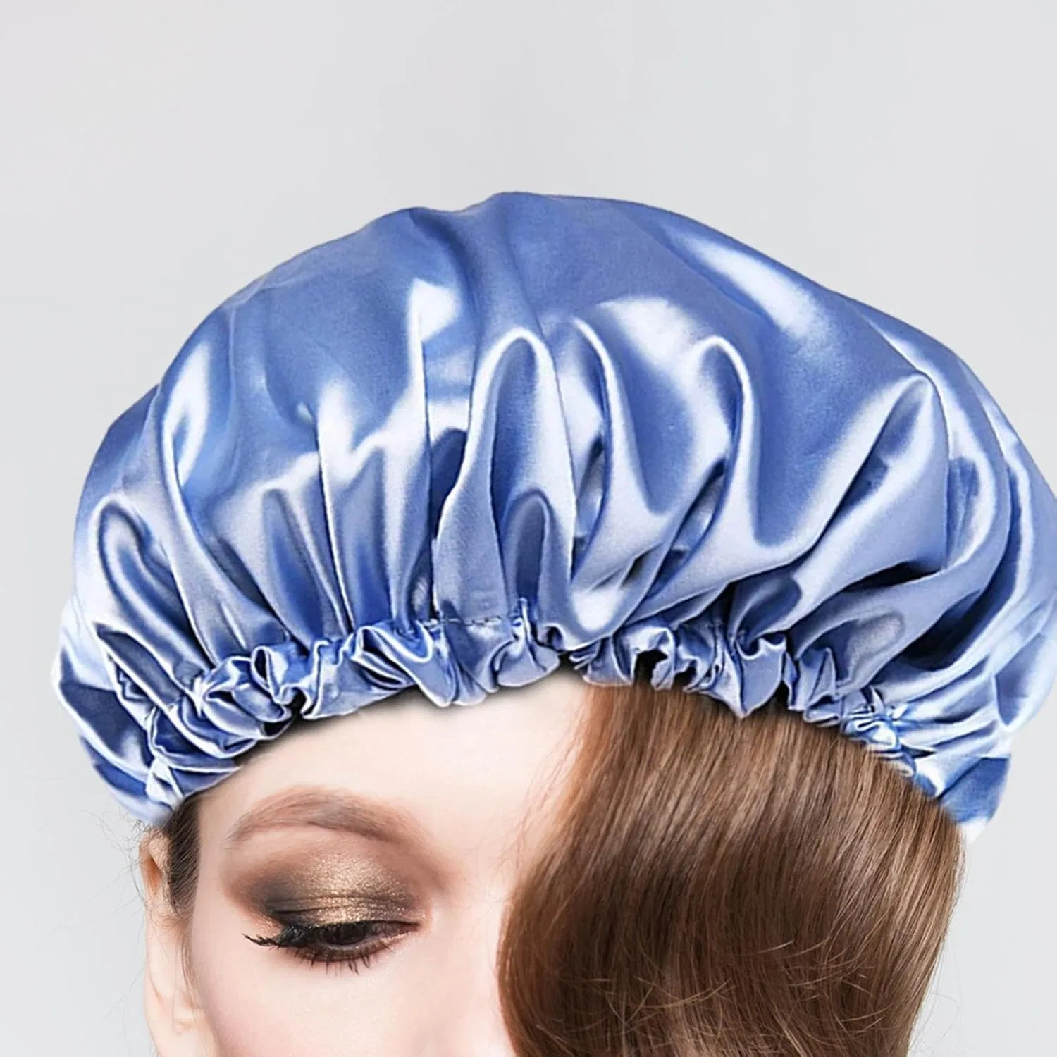 Шапочка для душа, 36 см, Satin, rockible, Blue — фото 4
