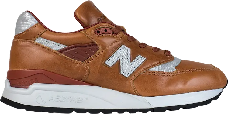 

Кроссовки New Balance 998 Made in USA Horween Leather 'Age of Exploration', коричневый