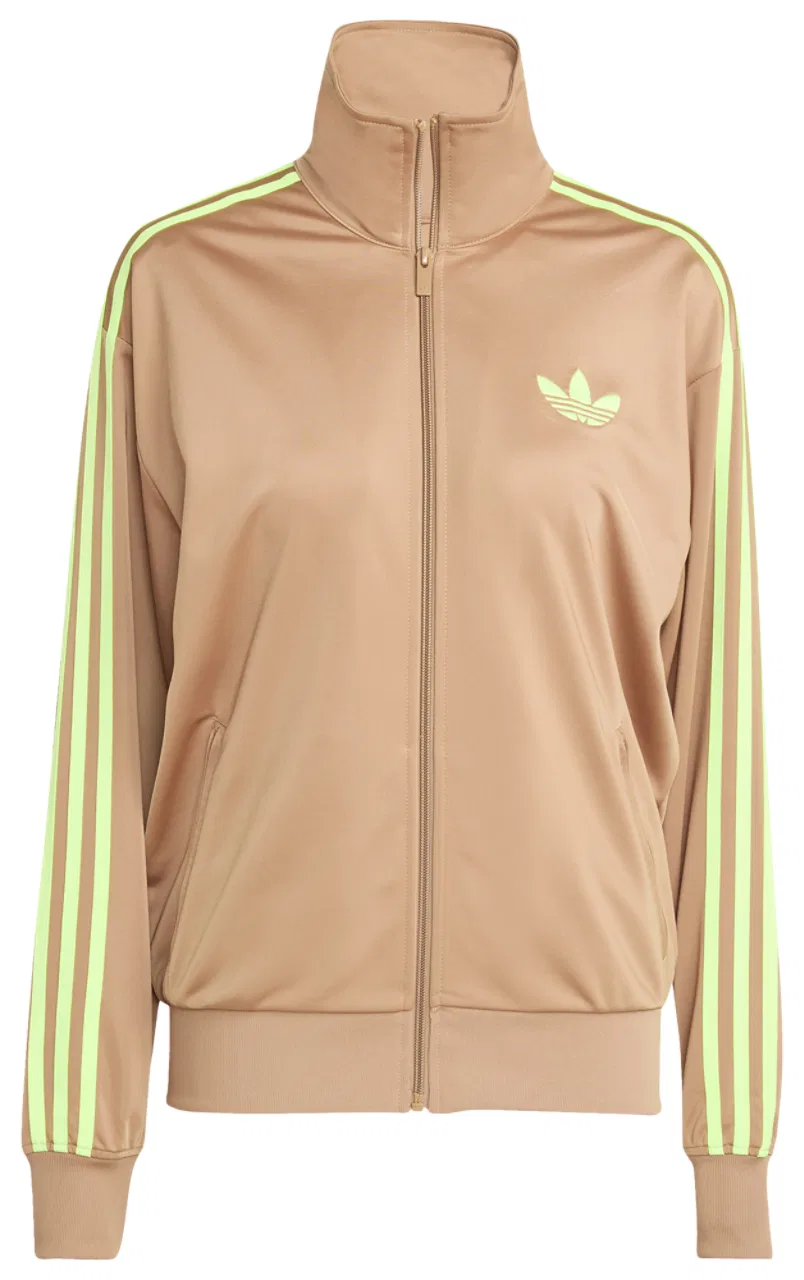 Женская куртка Firebird Track Top Adidas, цвет Cardboard/Signal Green — фото 4