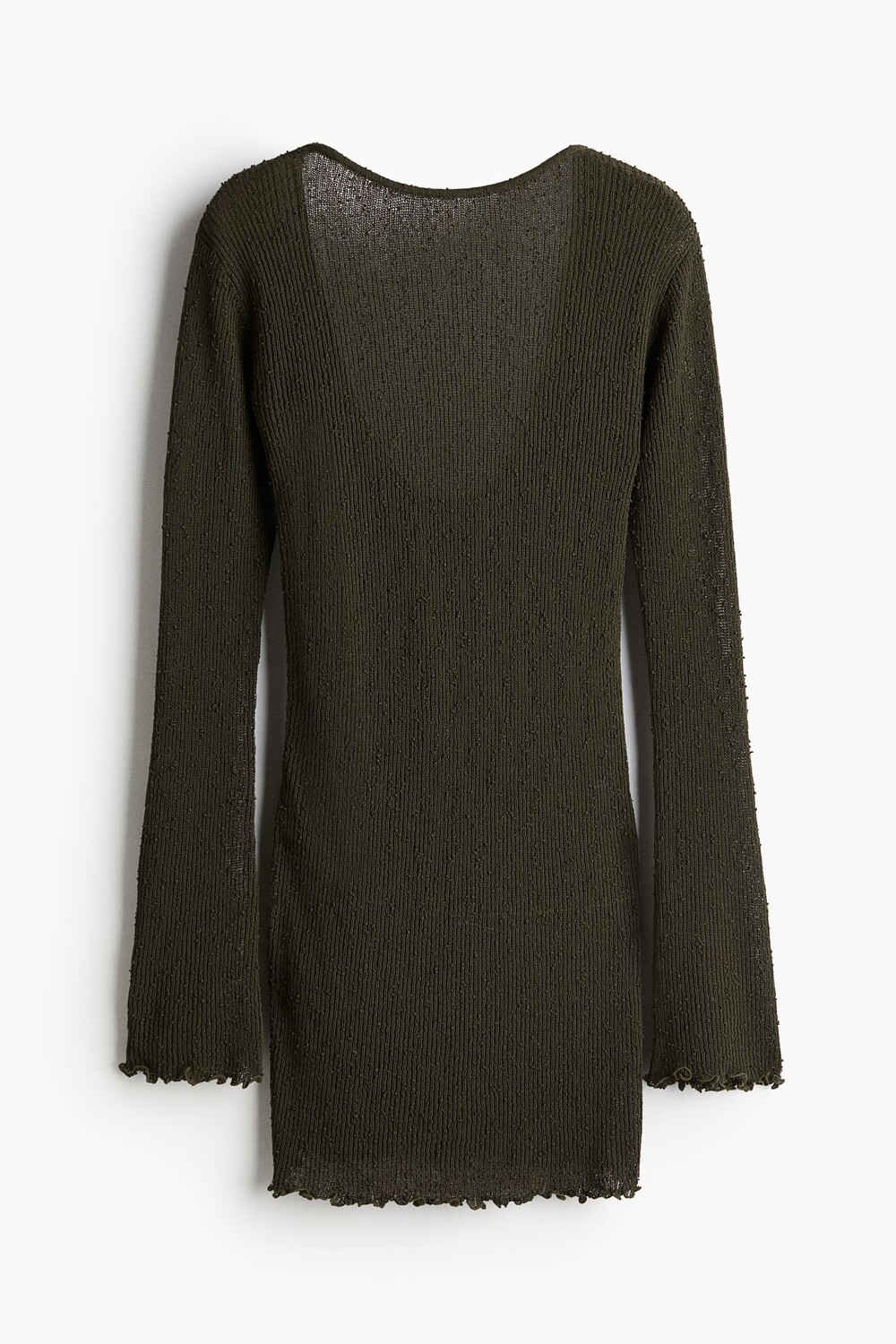 

Платье H&M Knit Low-cut Back, темно-зеленый