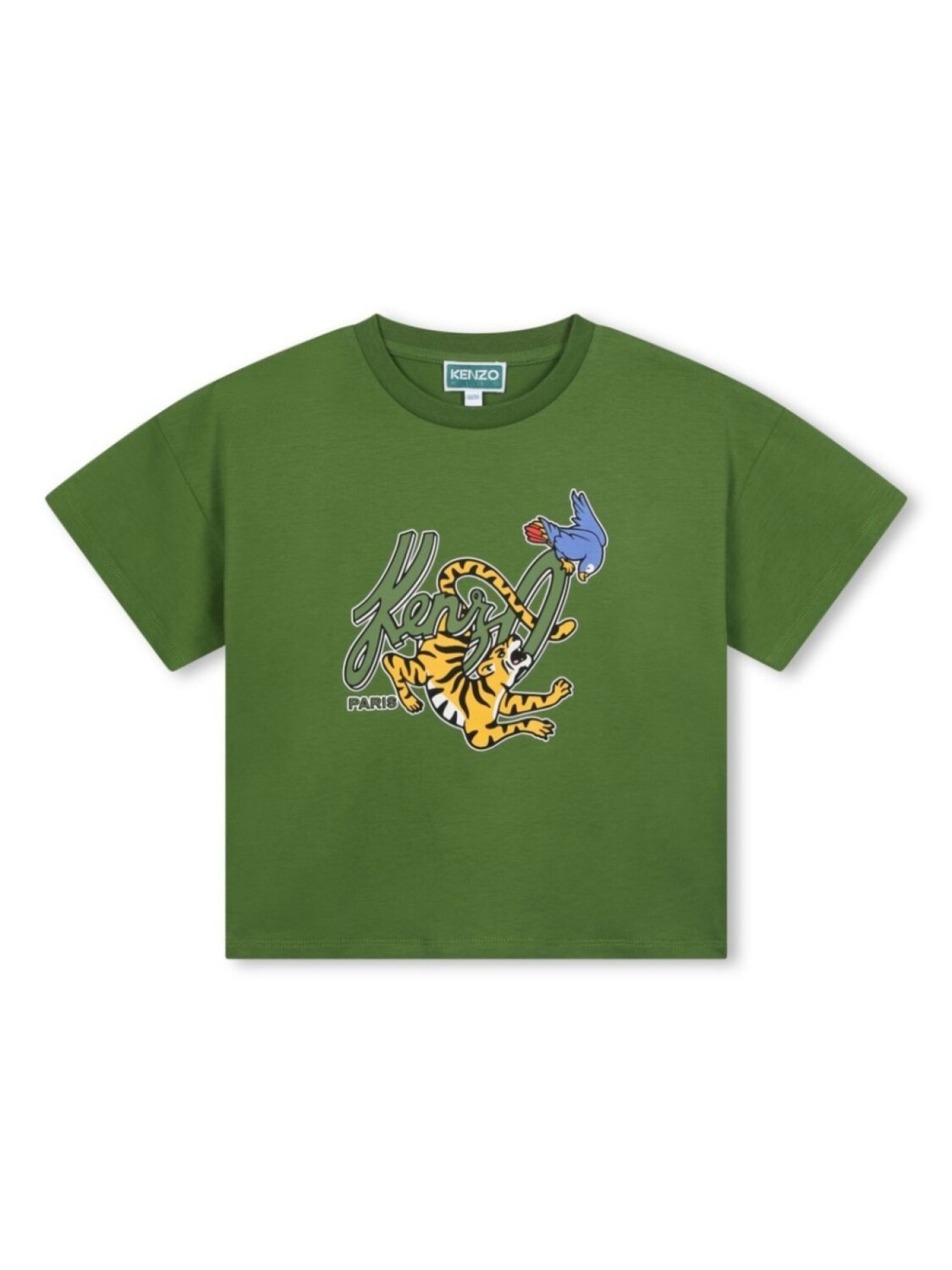 

Kenzo Kids футболка с логотипом, зеленый