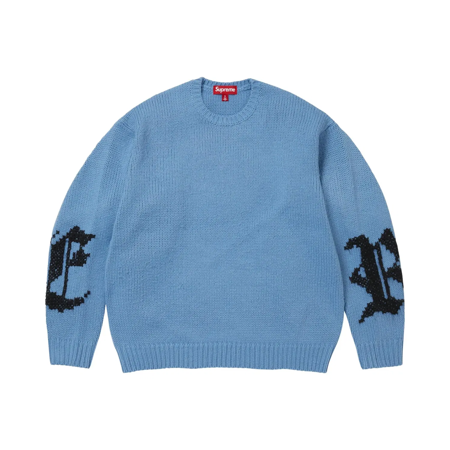 Свитер с вышитым крестом Cross Stitch Logo Supreme, Blue