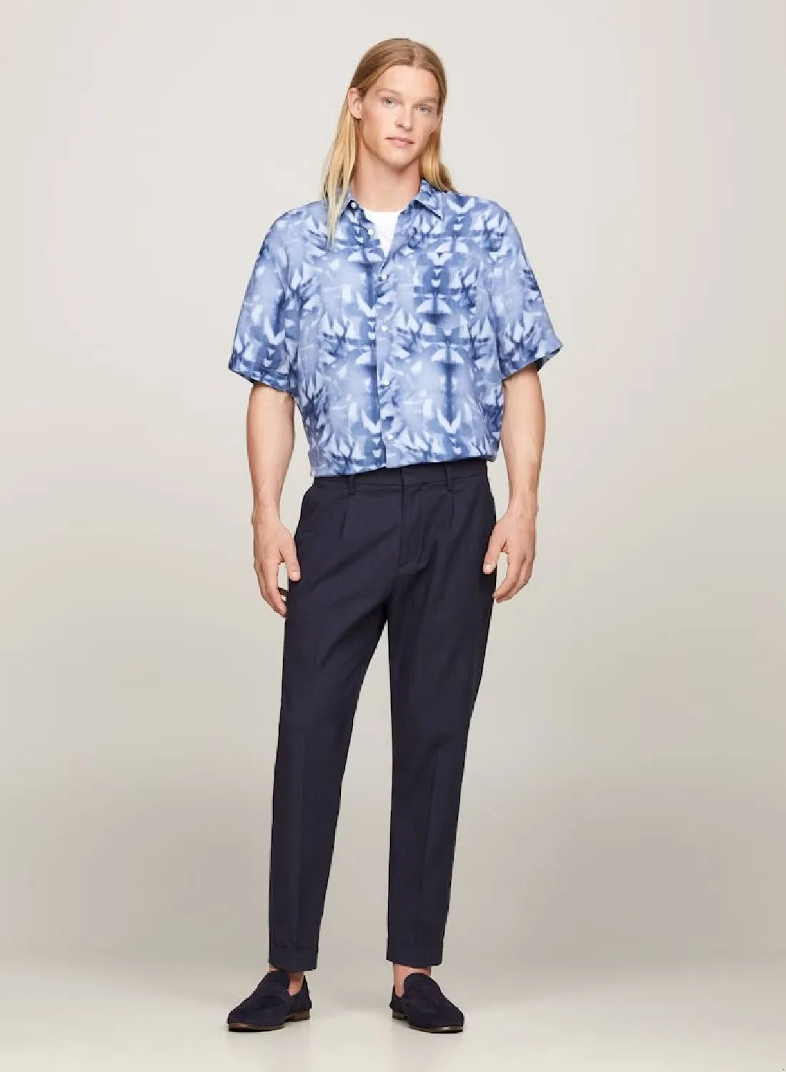 Рубашка с коротким рукавом и принтом пальм relaxed Tommy Hilfiger, мультиколор — фото 4