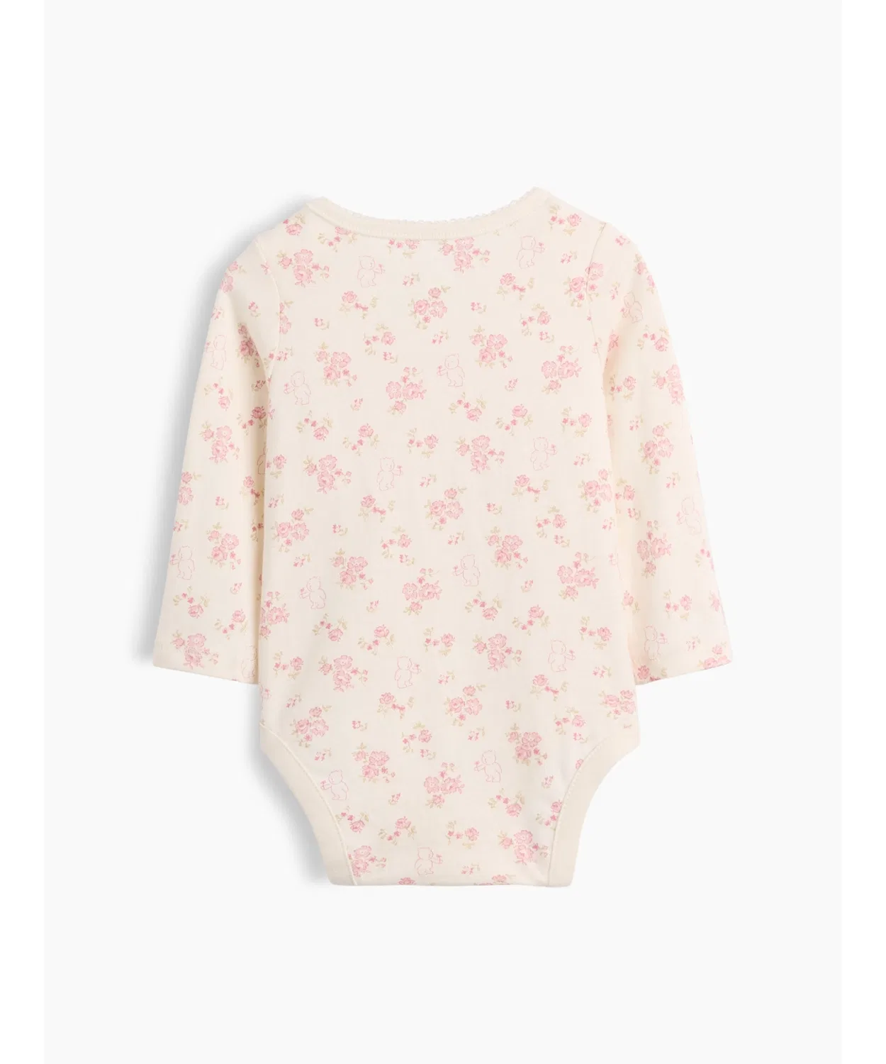 Детский боди-комбинезон с длинным рукавомOrganic Cotton Graphic Bodysuit GAP, Pink — фото 3