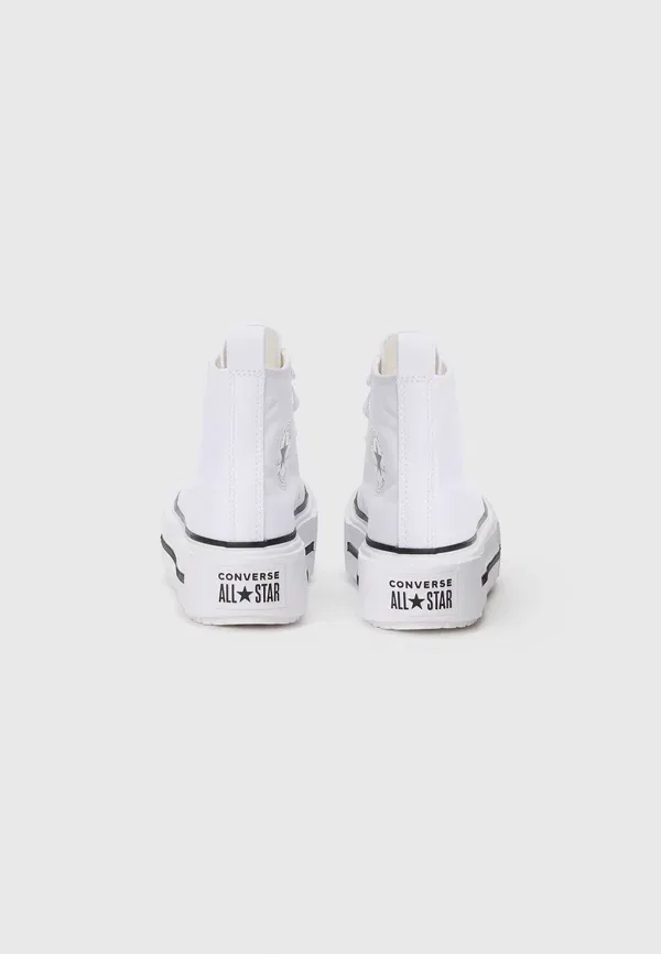 Кроссовки Chuck Taylor All Star Lift Double Stack унисекс - высокие кроссовки Converse, белый/черный — фото 3