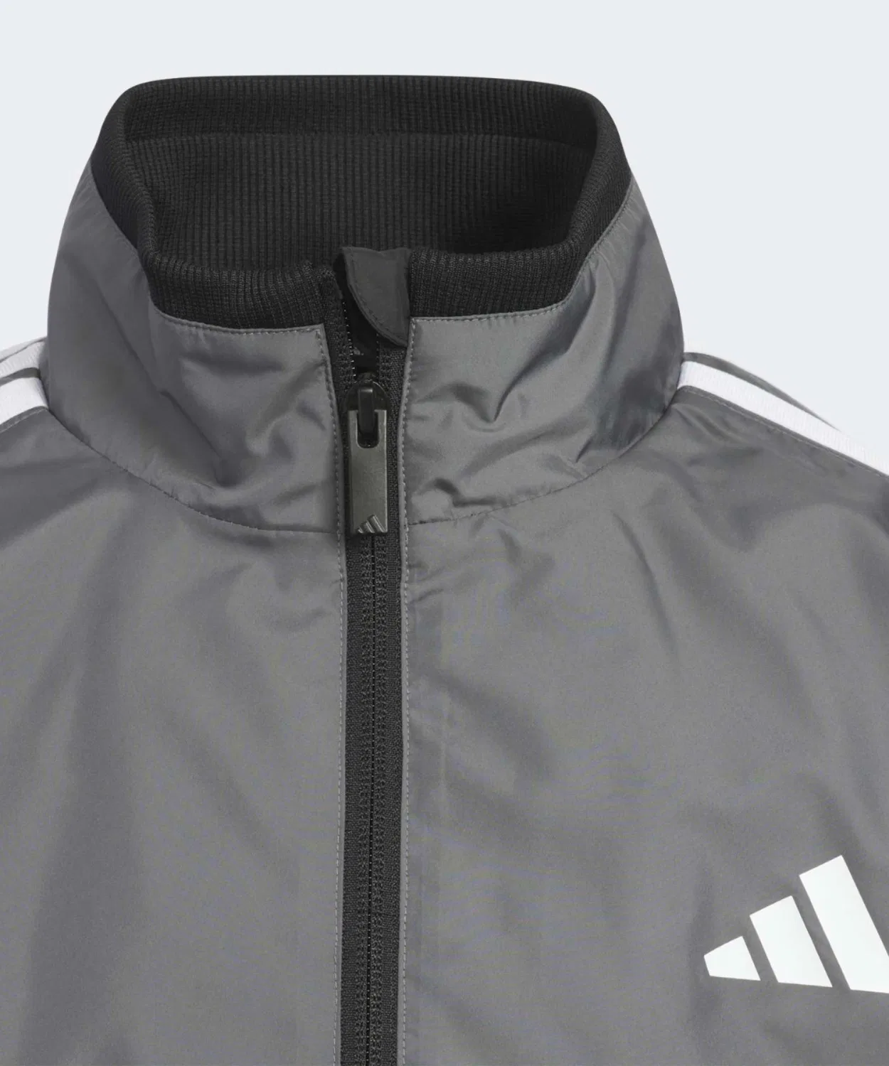 Детский лонгслив с принтом Adidas, серый — фото 4