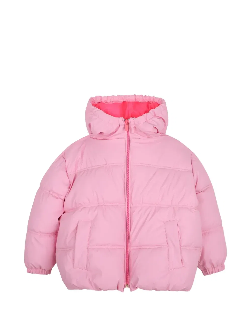 Пуховик с капюшоном и пайетками Billieblush, розовый