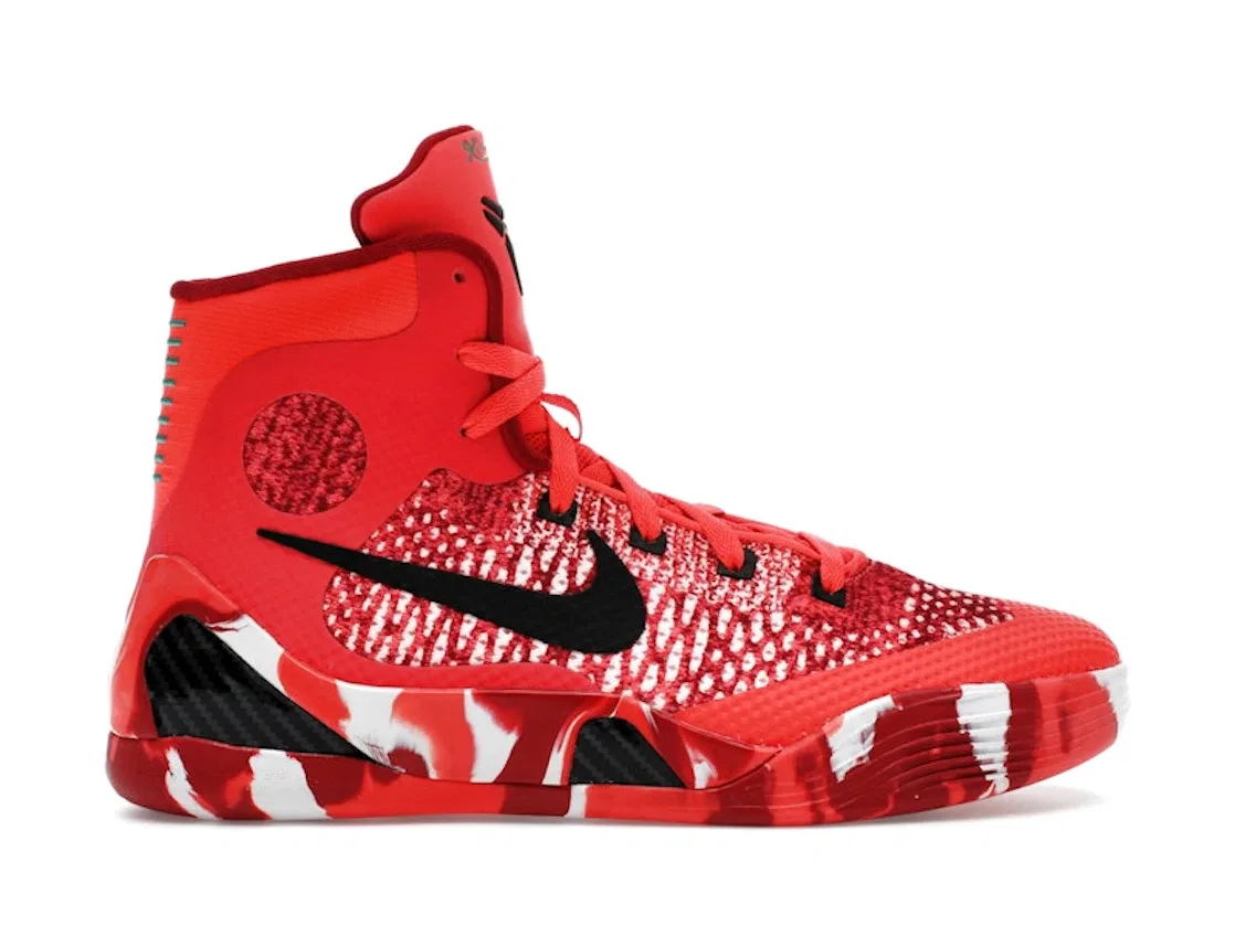 Детские кроссовки с высоким верхом Nike Kobe 9 Elite Protro, Bright Crimson/Black/White