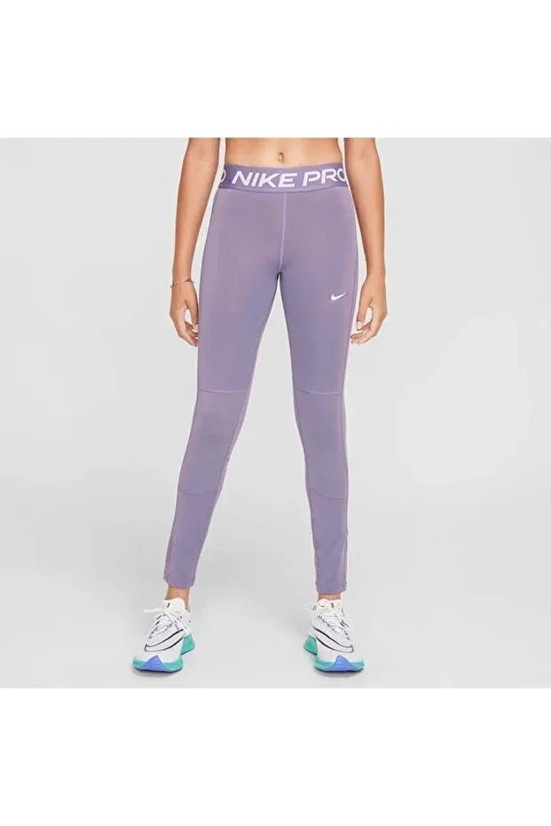 Детские спортивные леггинсы для девочек с защитой от протеканий Pro Leak Protection Nike, Purple — фото 4