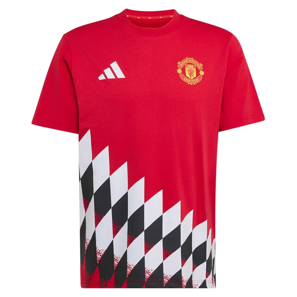 Мужская футболка с принтом Manchester United Stadium Graphic Adidas, Red — фото 3