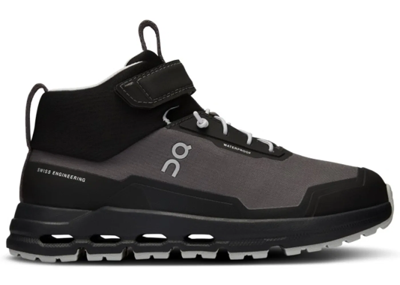 Детские кроссовки для бега водонепроницаемые On Running Cloudhero Mid Waterproof On, Eclipse Black