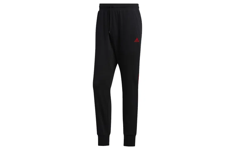 Мужские трикотажные спортивные штаны с принтом CNY, Adidas, Black