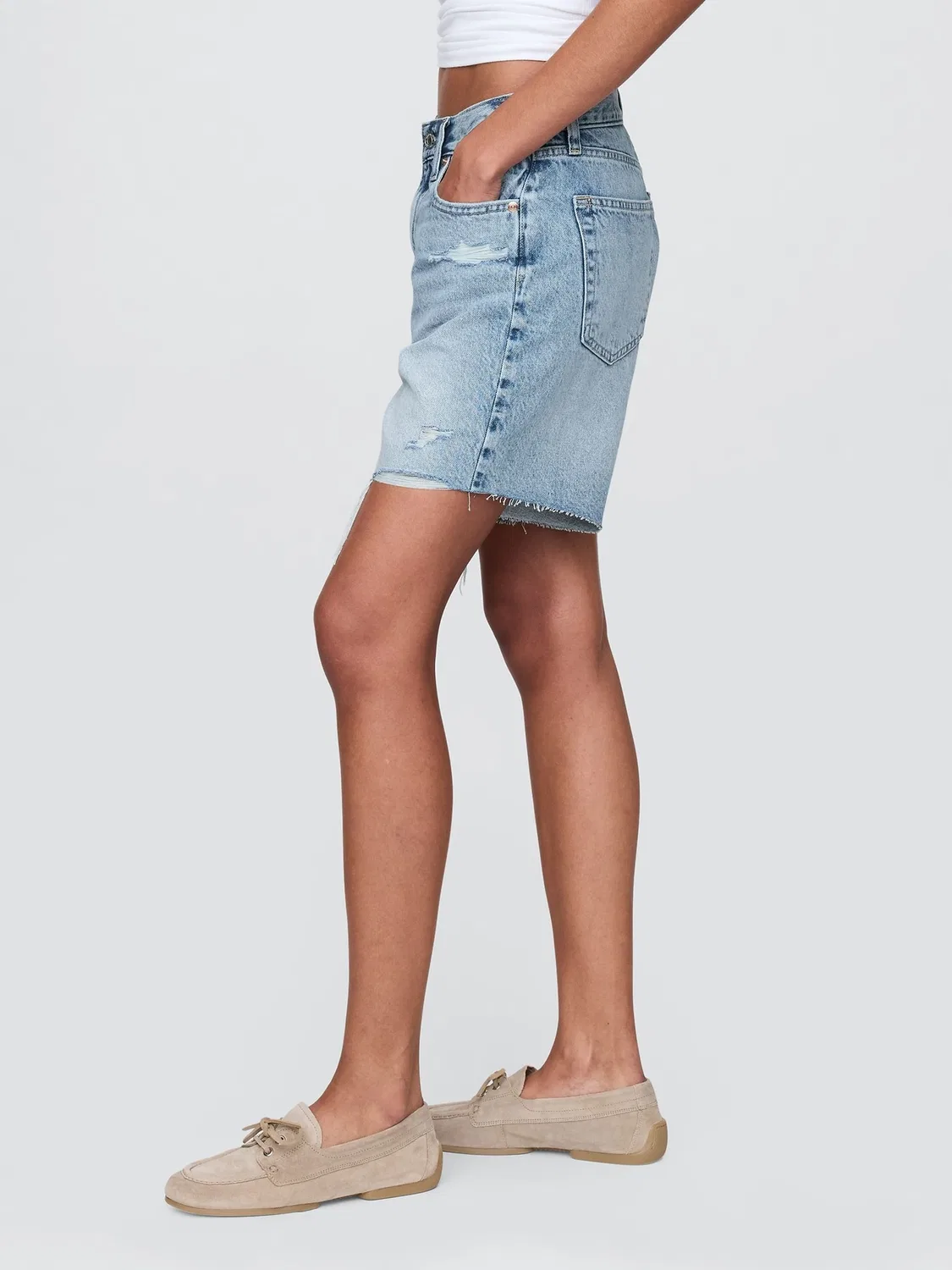 Шорты джинсовые свободные '90s Loose Gap, Medium wash — фото 4
