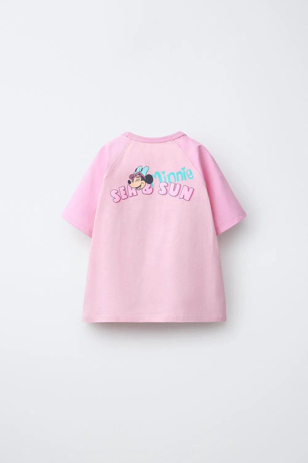 Футболка с рукавами реглан Минни Маус Disney ZARA, Pink — фото 2