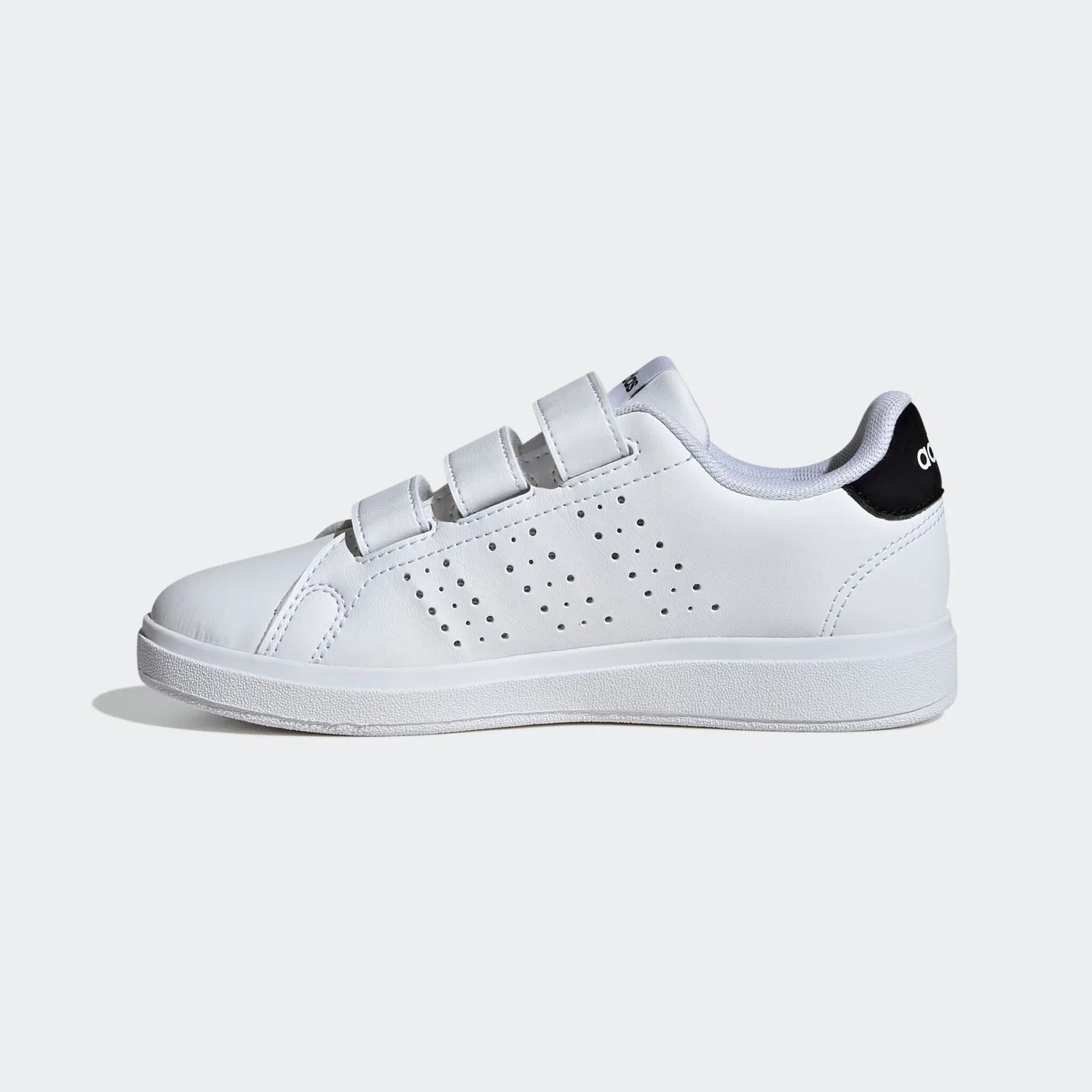 Детские спортивные кроссовки с перфорированными полосками Adidas Sportswear, Cloud White/Ftwr White/Core Black — фото 3