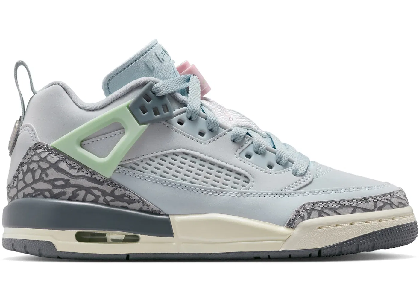 Детские кроссовки Lifestyle Jordan Spizike Low Jordan, Aura/Wolf Grey/Cool Grey/Iced Carmine