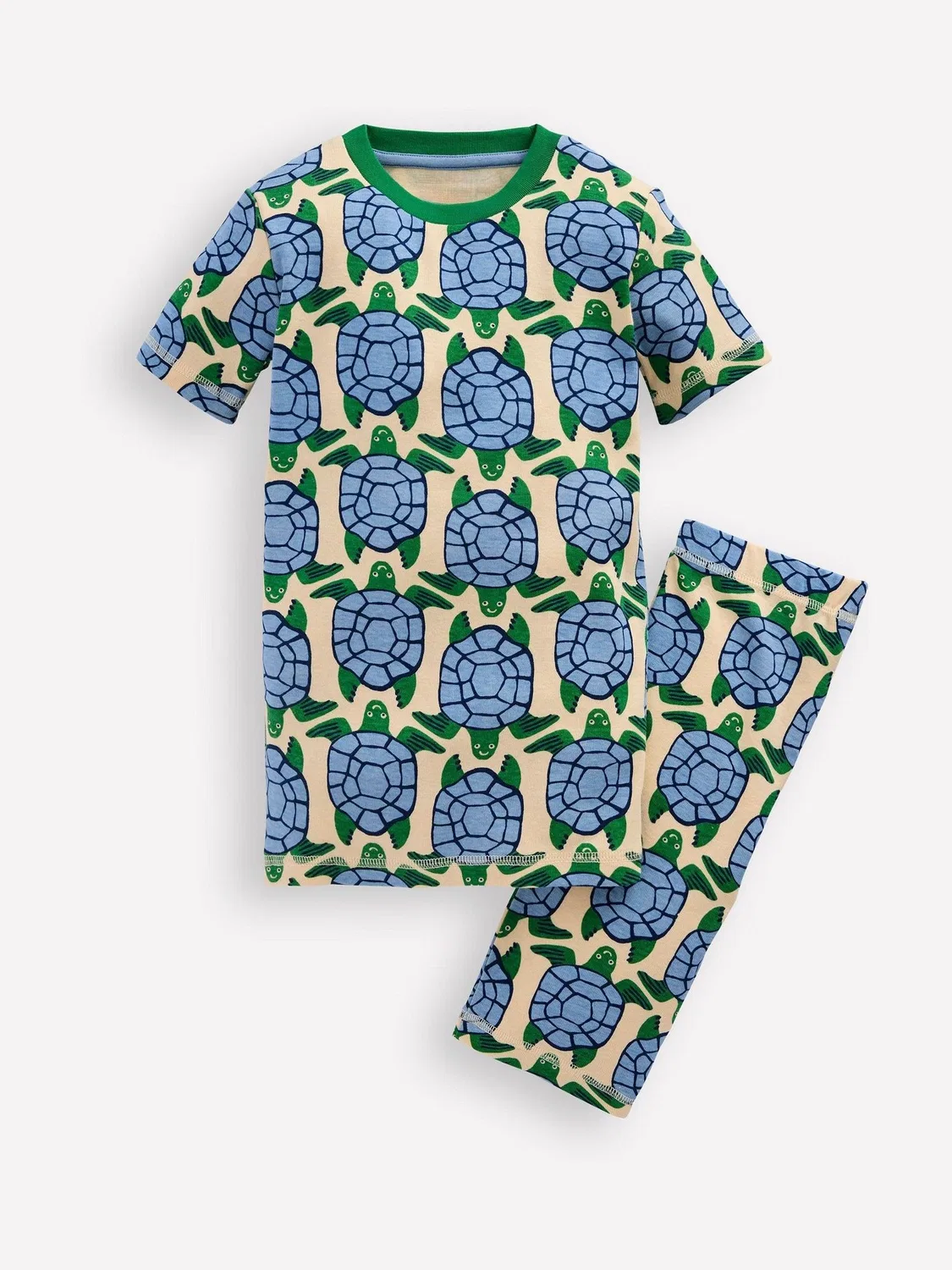 Пижама короткая Snug Short John Boden, зеленый