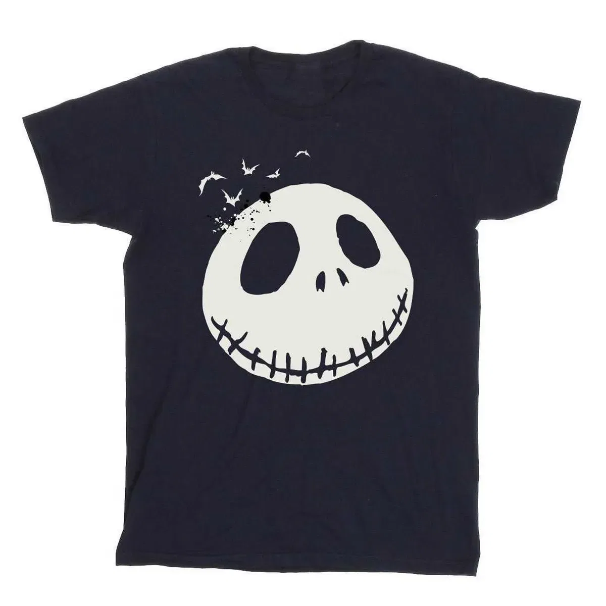 Футболка с принтом Jack Skellington Face The Nightmare Before Christmas, Navy