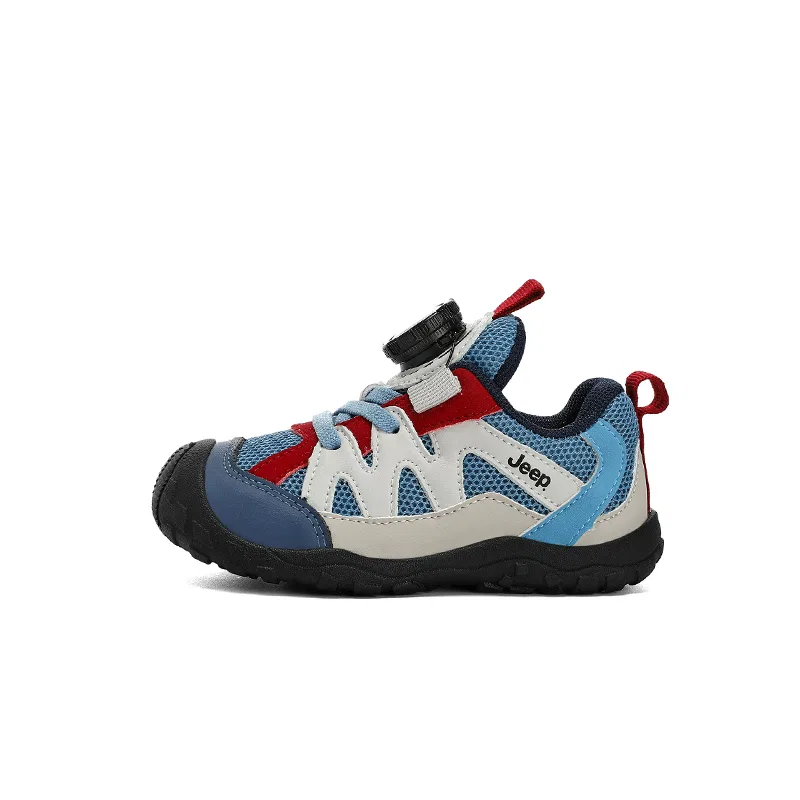 Детские кроссовки для мальчиков с защитой от скольжения Jeep Spring Morning 2.0, China Red/Legend Blue