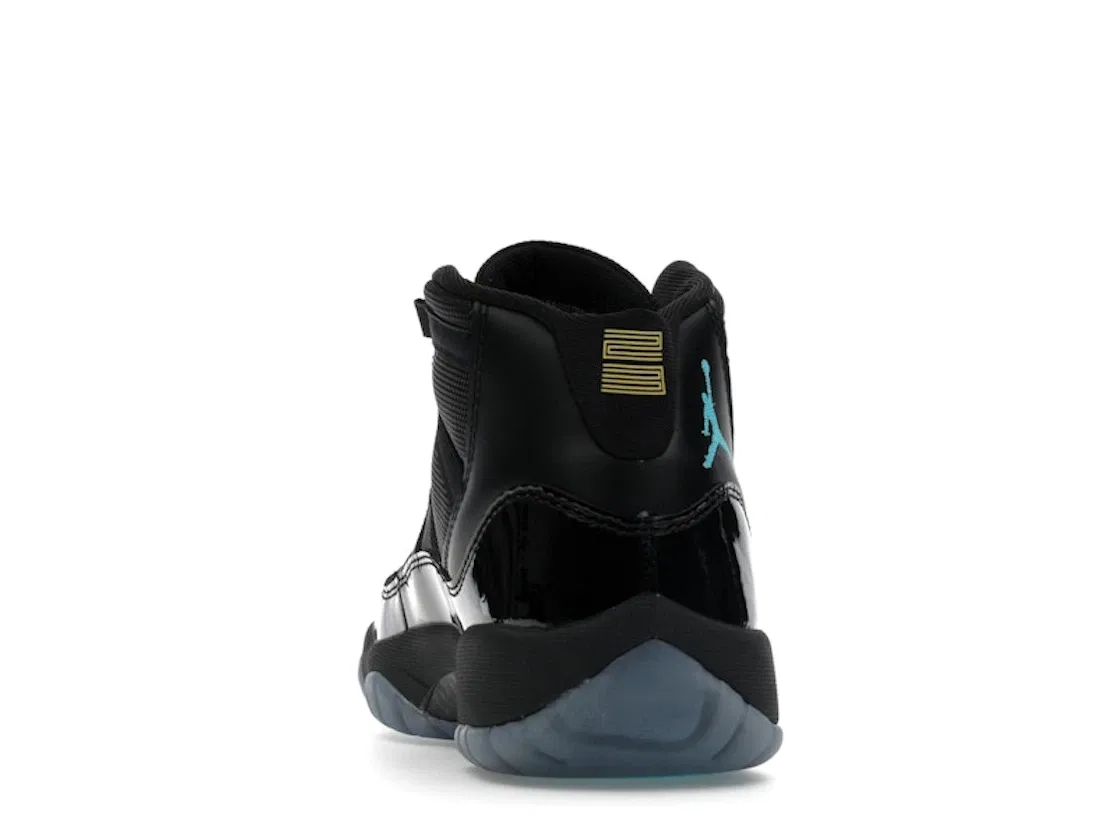 Детские кроссовки Lifestyle с принтом Jordan 11 Retro Jordan, Black/Gamma Blue/Varsity Maize — фото 4