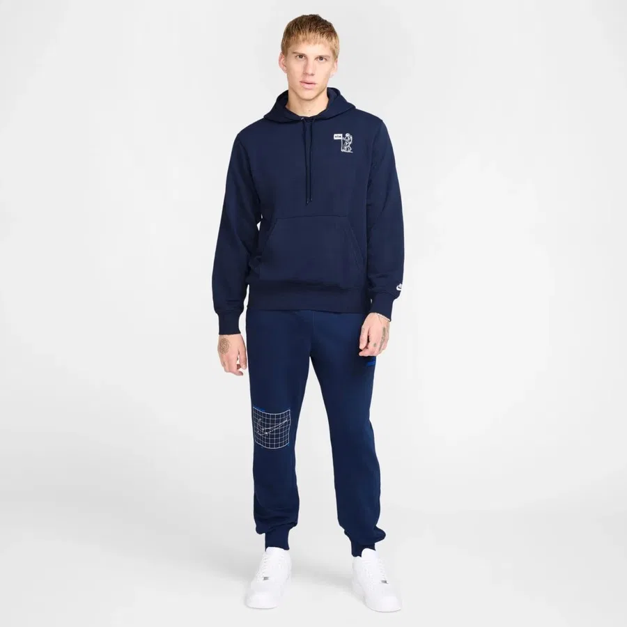 Мужской свитшот с принтом HQ859 Club, Nike, Темно-синий — фото 2