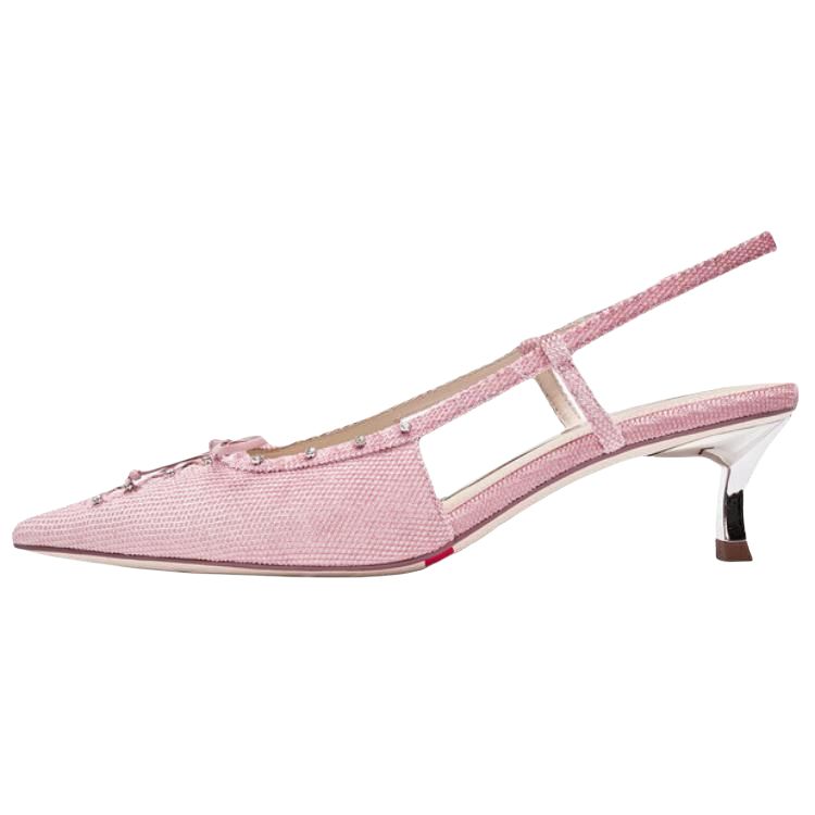 Diva Slim Каблук Женские Туфли на Шпильке 5 см Staccato, Абрикос — фото 2