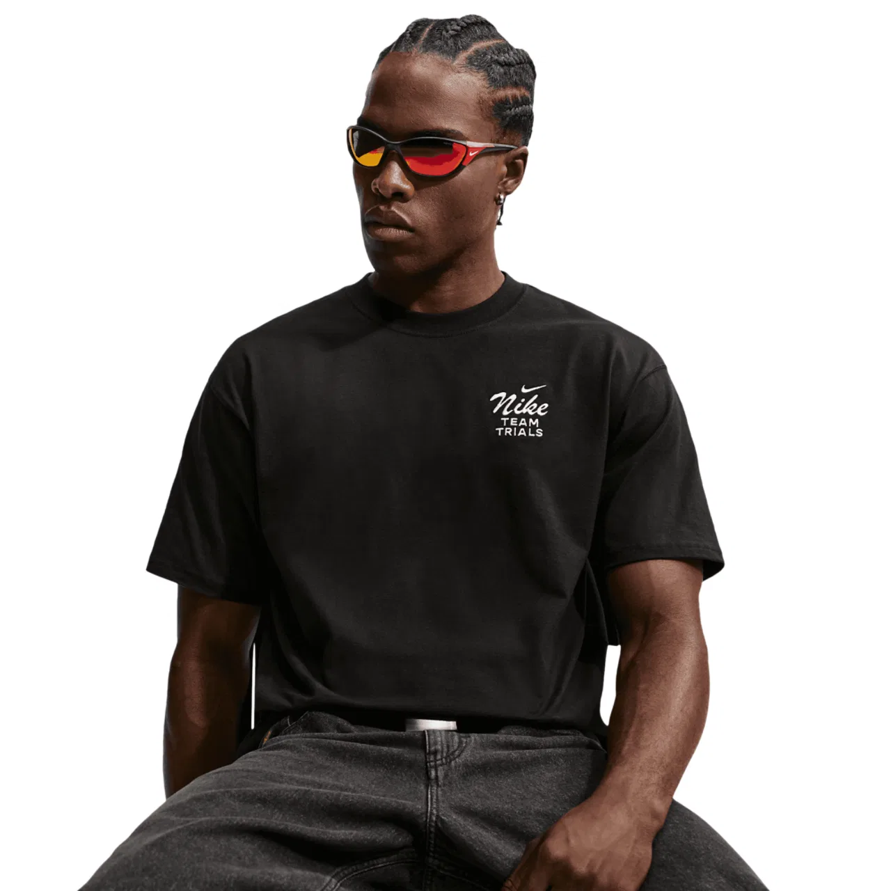 Футболка мужская Max 90 Love Nike, бежевый/черный — фото 3