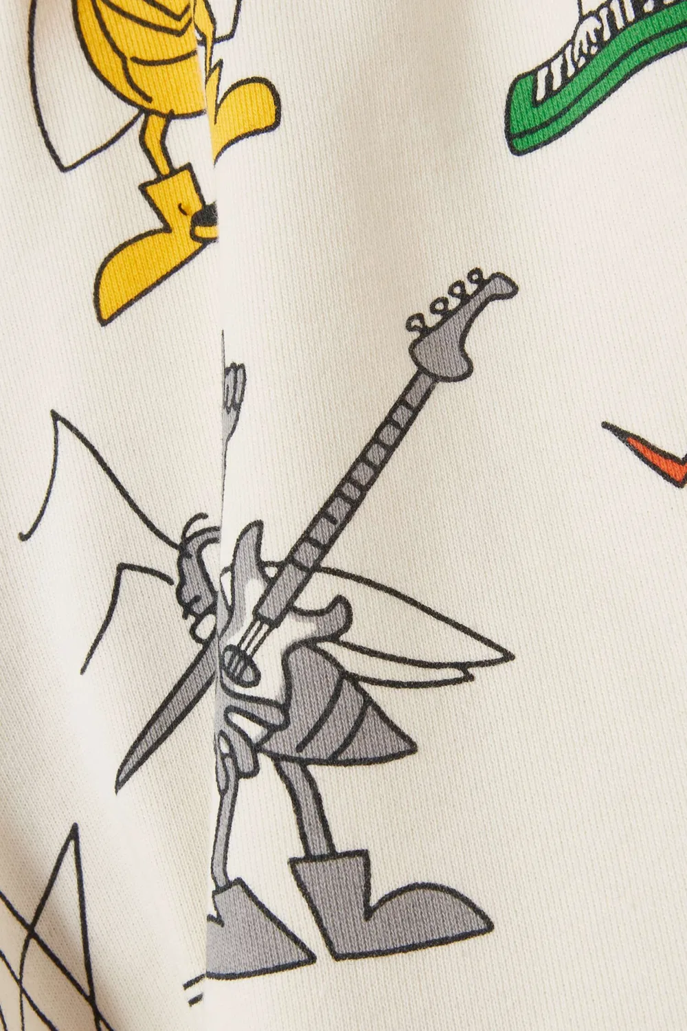 Шорты из футера с принтом Musician Insects Stella McCartney — фото 4
