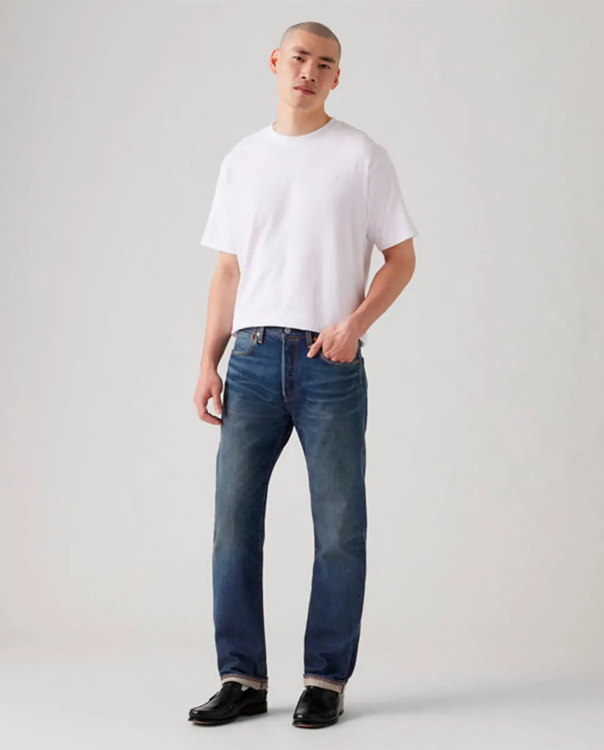 Мужские джинсы прямого кроя 501 Original Levi's, Azul Índigo