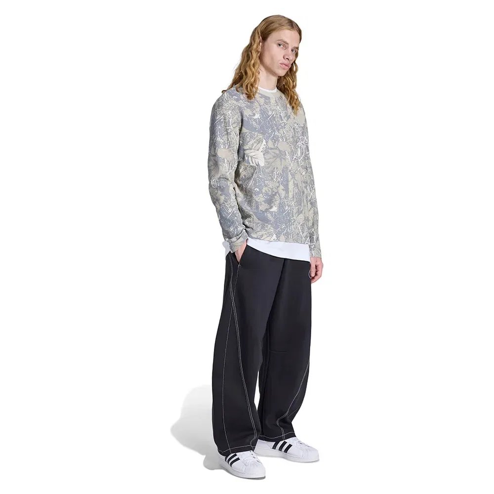 Футболка с длинным рукавом Camo Waffle Adidas Originals, серый — фото 4