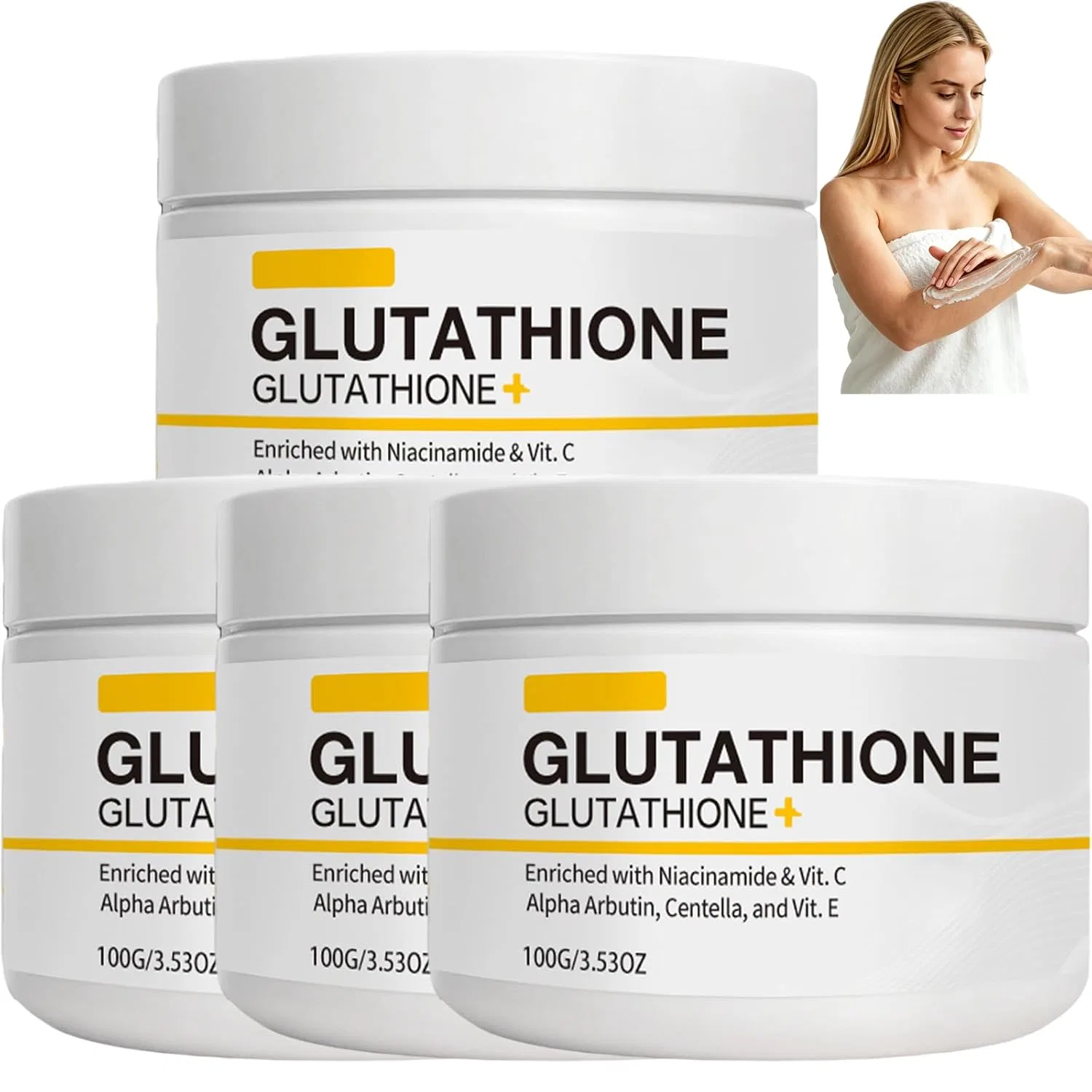 Скраб для тела, Glutathione Body Scrub, WRJFD, 4 шт, 100 г