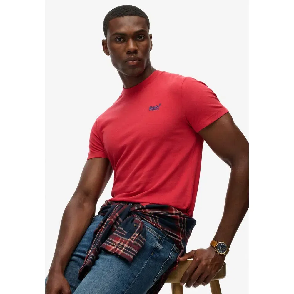 Футболка с коротким рукавом с вышивкой Vintage Logo Superdry, красный — фото 3