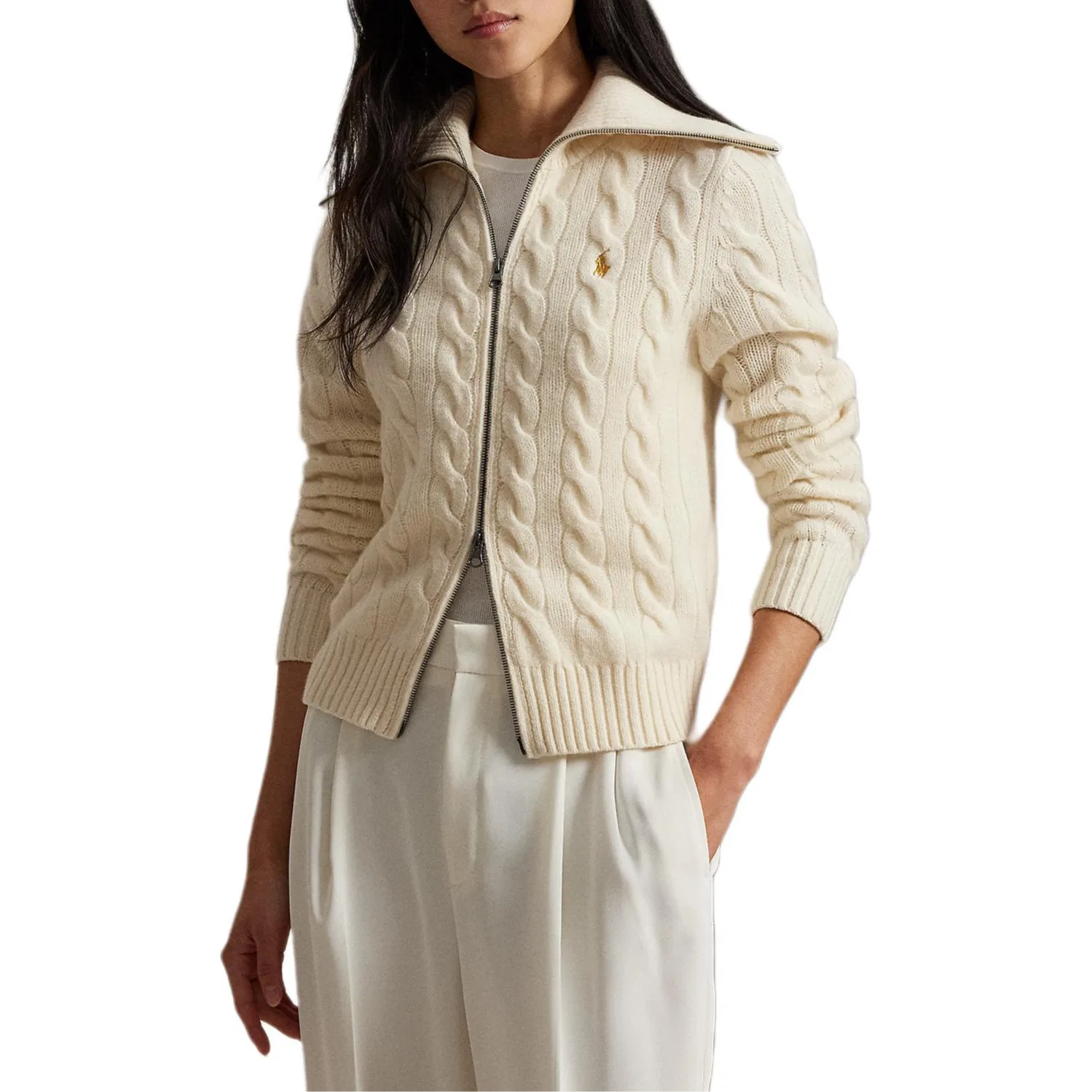 Свитер Straight Fit, Polo Ralph Lauren, Pure Cream White — фото 3