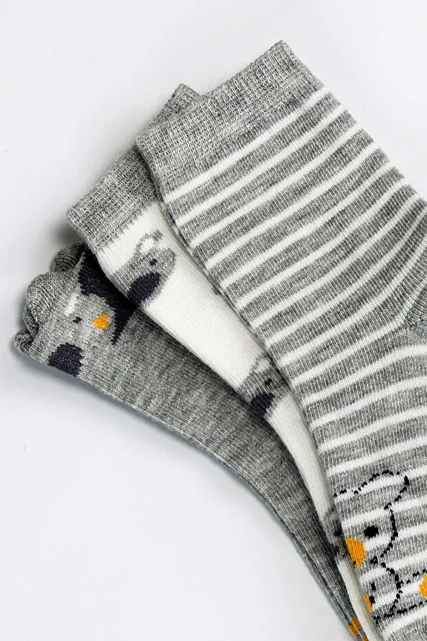 Детские носки для мальчиков хлопковые Aziz Bebe, Gray — фото 3