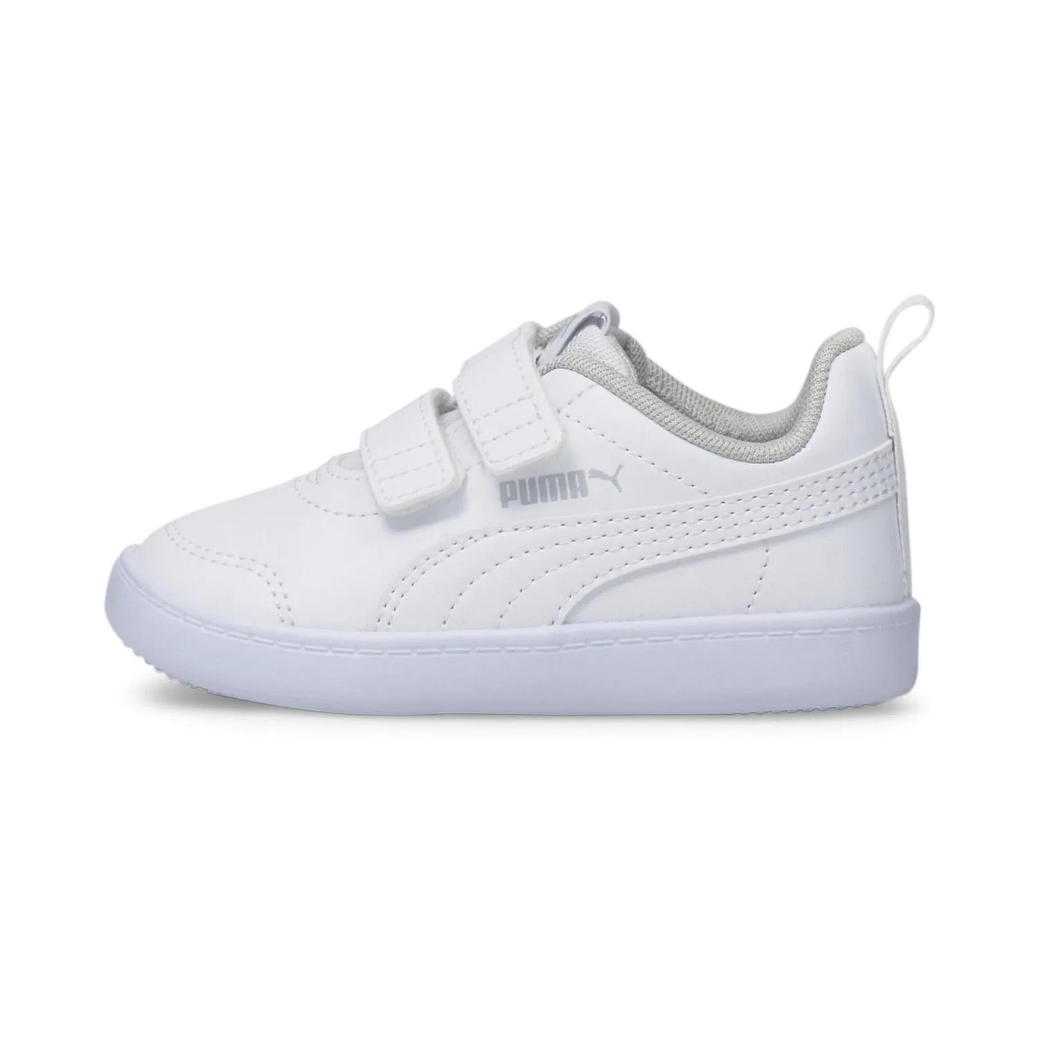 Детские кроссовки Puma Courtflex V2, Цвет Weiss / Grau / Konigliches Lila — фото 3