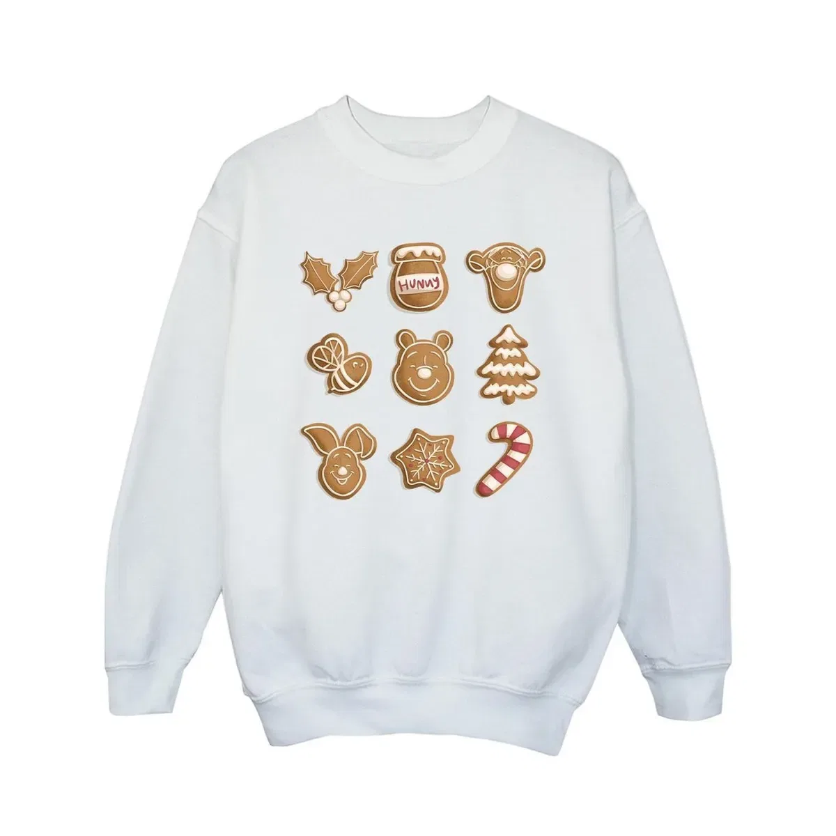 Свитшот с принтом Gingerbread Winnie The Pooh, White — фото 2