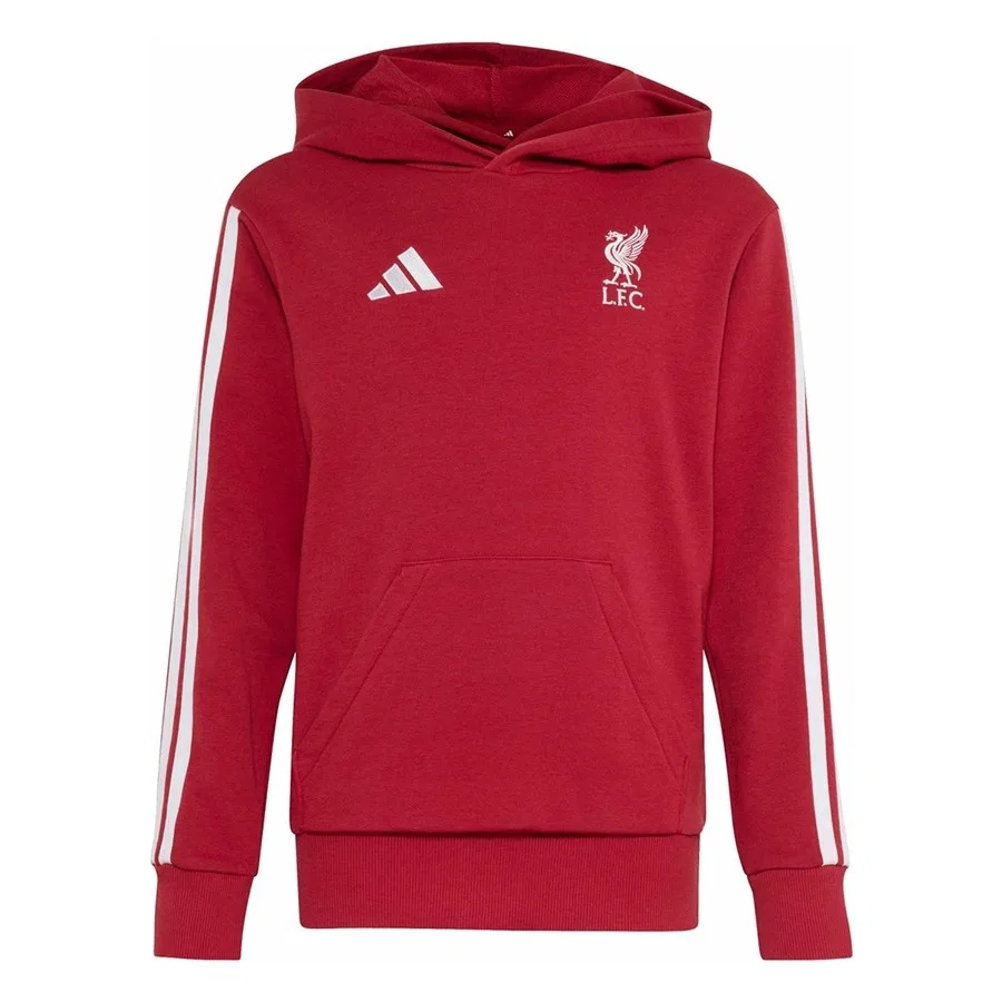 Детский худи с капюшоном Lfc Kids HD adidas, Бордовый — фото 2