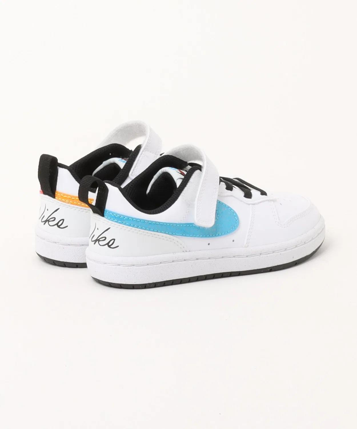 Детские кроссовки с липучкой Court Borough Low Win PS NIKE, Белый — фото 2