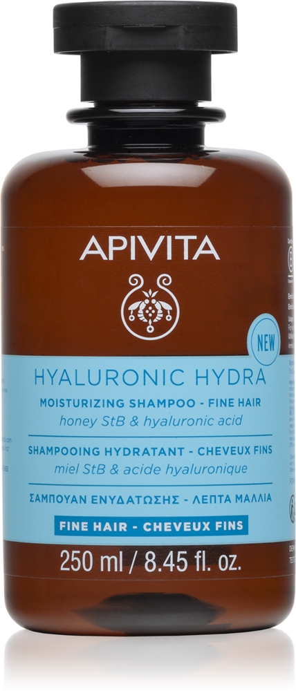 

Увлажняющий шампунь Hyaluronic Hydra для тонких волос. Увлажняющий шампунь для тонких волос. Apivita, 250 мл