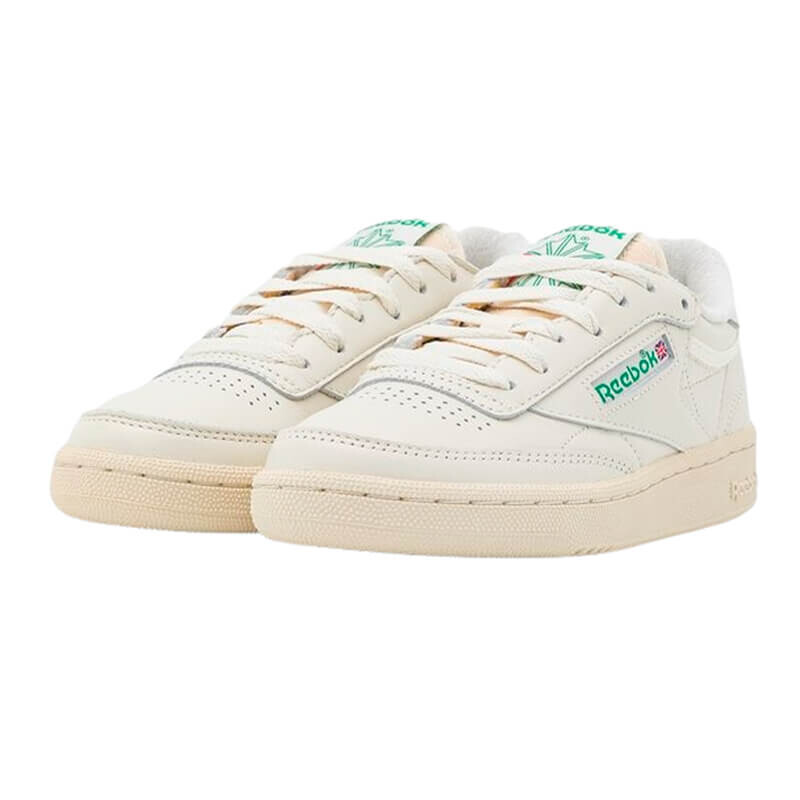 Кеды Reebok Classic Club C 85 Vintage, бежевый/зеленый — фото 3