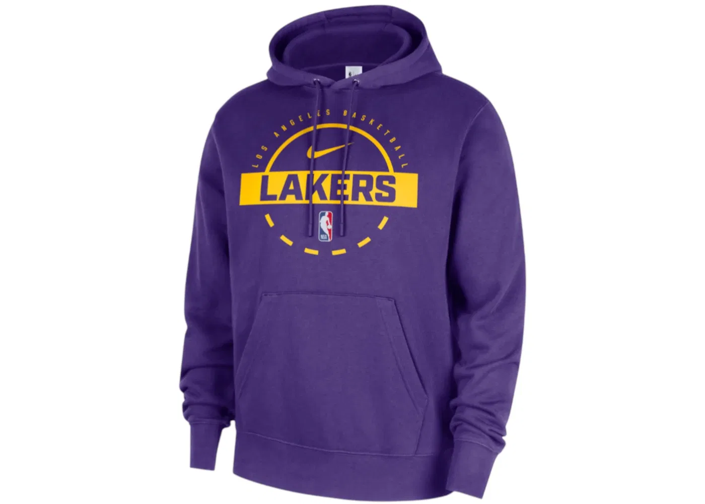 Мужской пуловер с капюшоном Nike Los Angeles Lakers Club Practice Pullover Hoodie, Purple