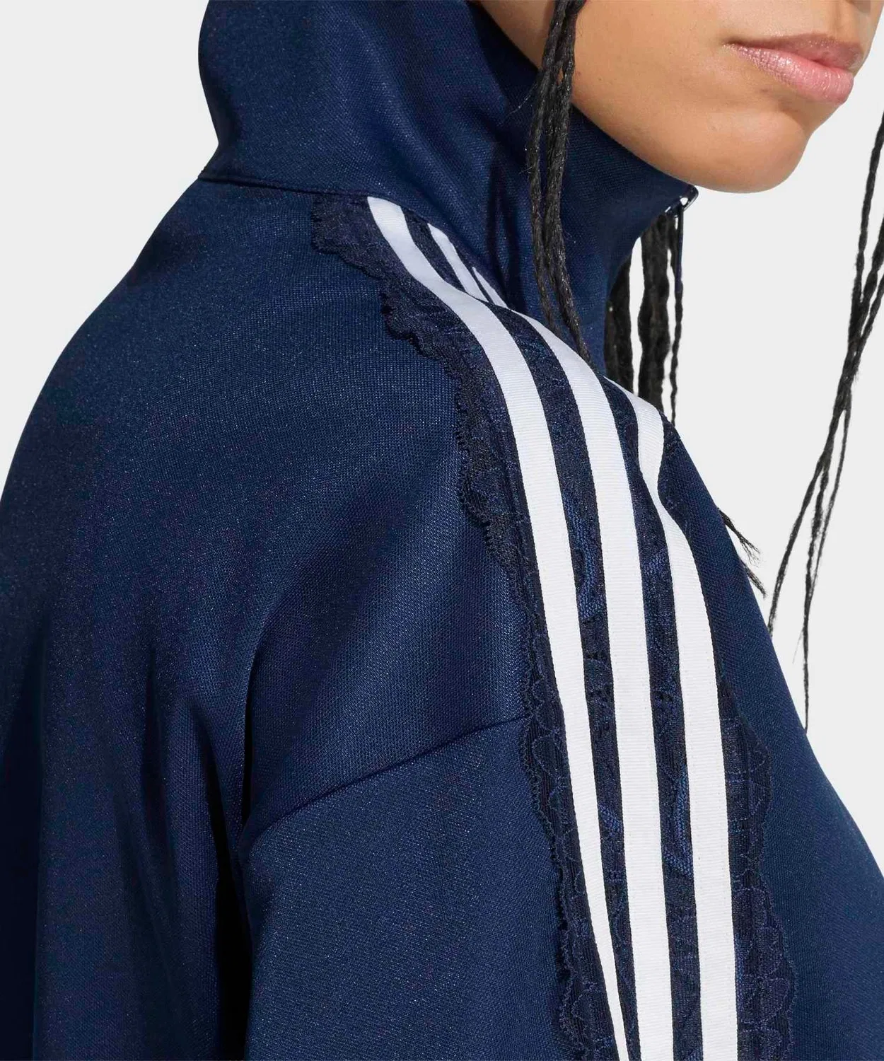 Женский оверсайз-джерси с принтом Race Oversize Archive Track Top Adidas, Navy — фото 4