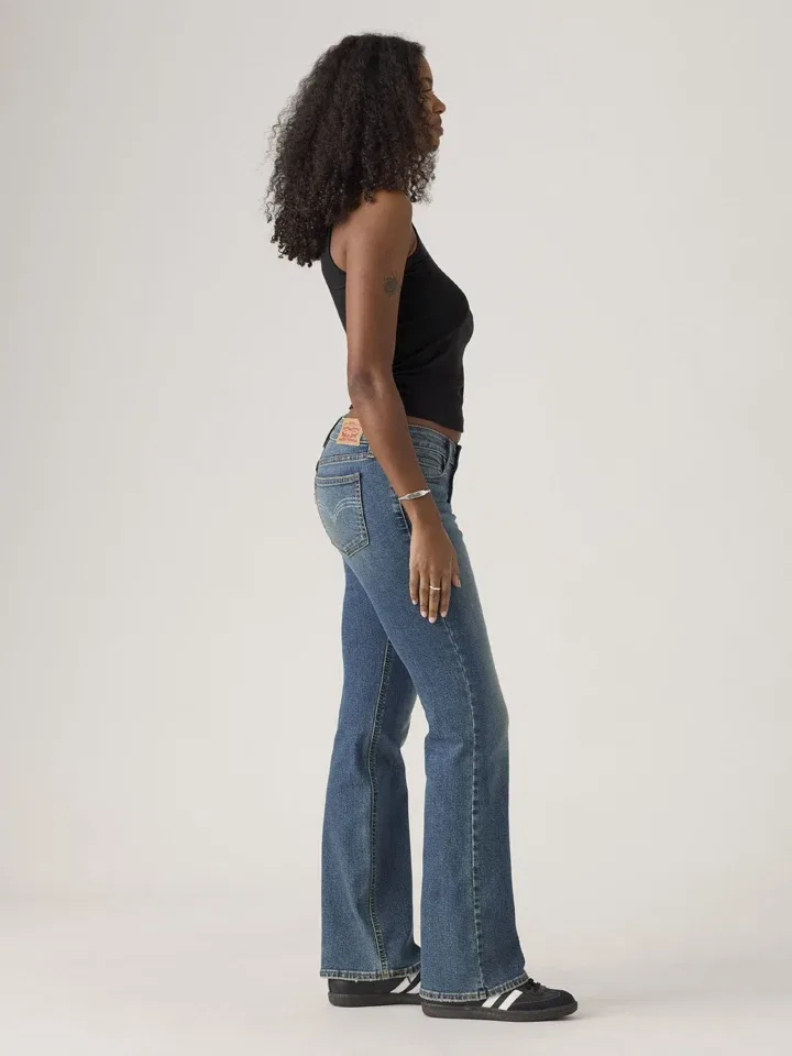Женские джинсы клеш Low Waist Levi's, Dark Blue — фото 4