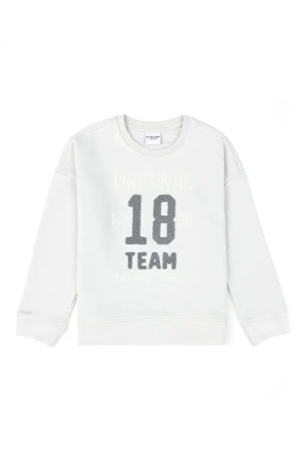 Детские свитшот для девочек хлопковый Sportswear U.S. Polo Assn., Gray