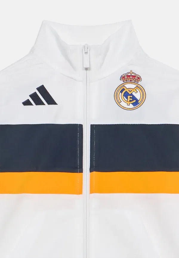 Спортивный костюм «Реал Мадрид» унисекс - клубная одежда Adidas Performance, белый — фото 4
