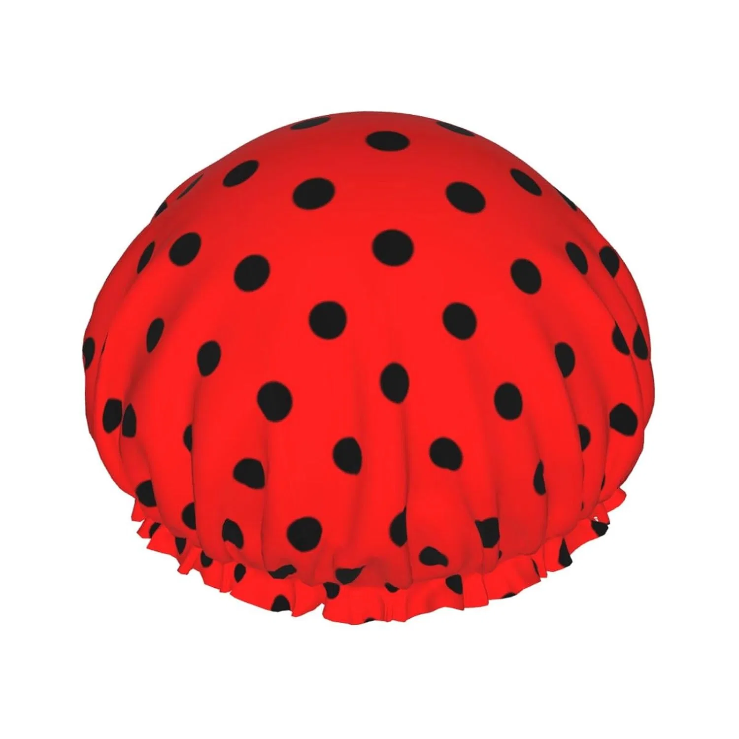 Шапочка для душа Double Layer Waterproof PanaRL, Red Dot