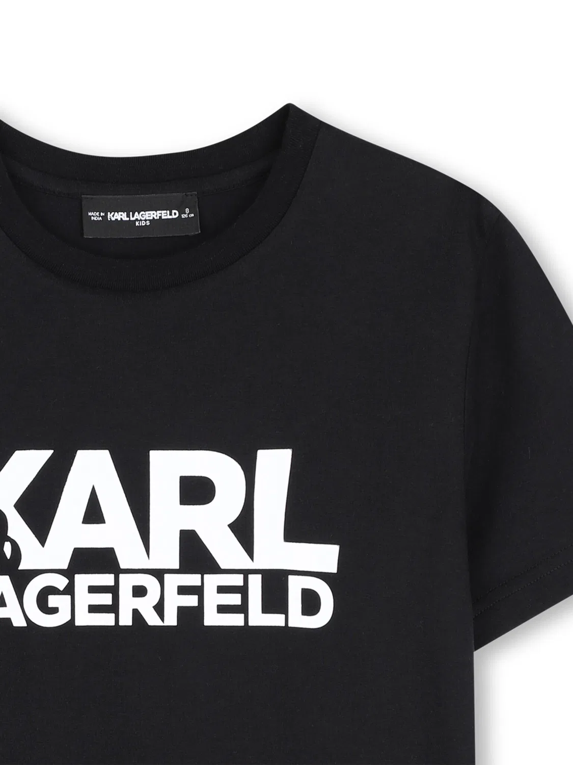 Футболка стандартного кроя для мальчика Karl Lagerfeld Kids, черный — фото 3