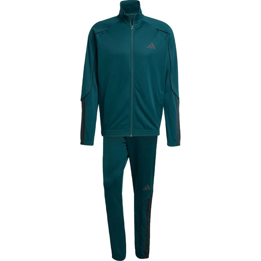 Спортивный костюм с принтом 3-полосный Stadium 3-Stripes Tracksuit adidas, Зеленый — фото 3