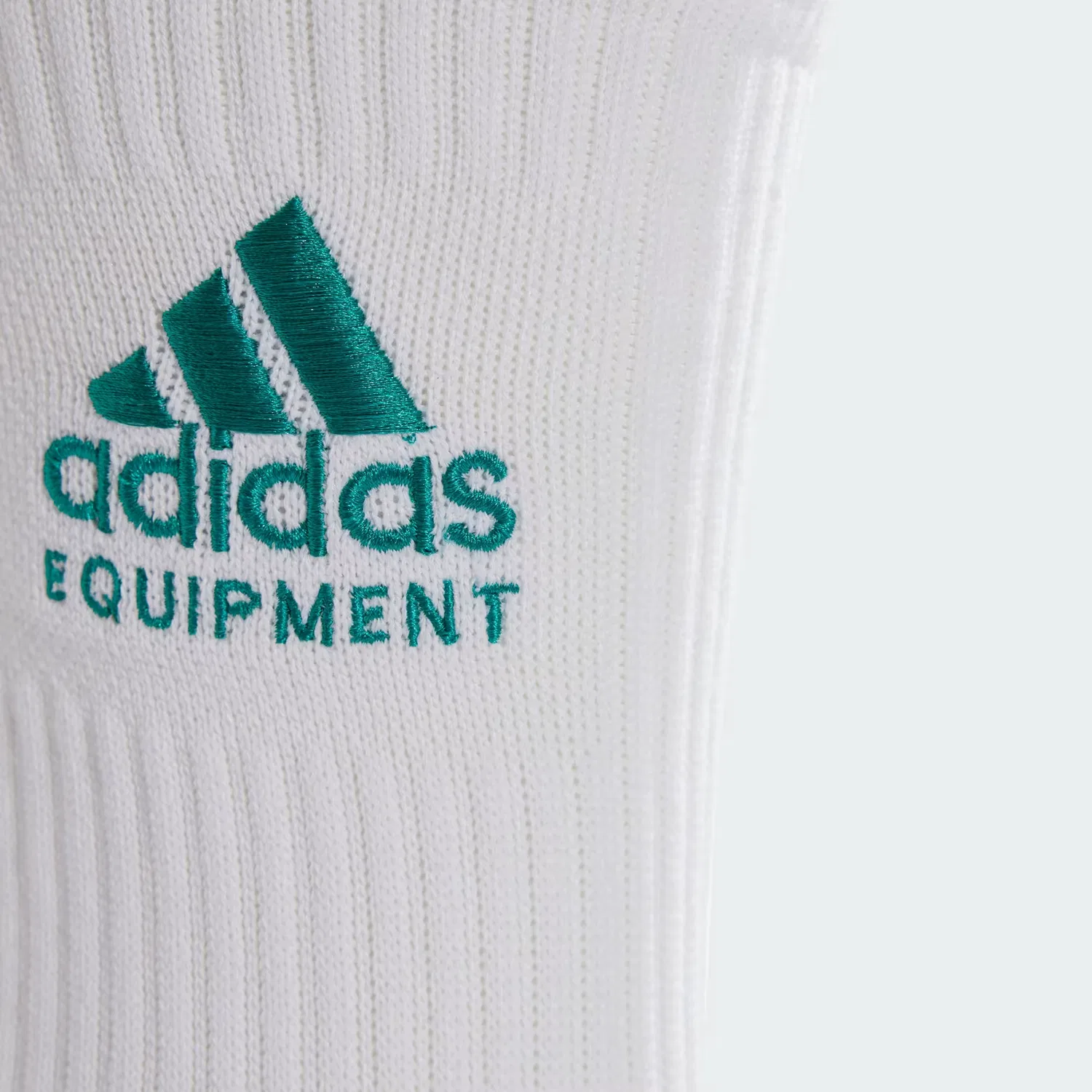 Носки с вышитым логотипом в наборе из 2 пар Equipment Crew Adidas Originals, белый/серый меланж — фото 3