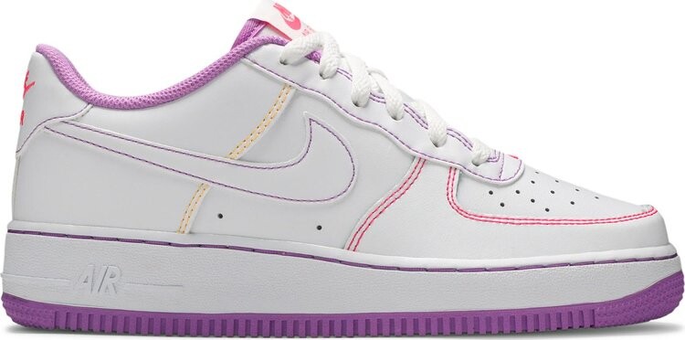 

Кроссовки Nike Air Force 1 '07 Low GS 'Contrast Stitch - Fuchsia Glow', белый